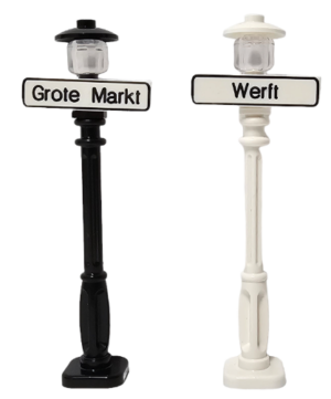 Gegraveerd plaatsnaambord Belgie Straatnaambord wit met zwarte letter